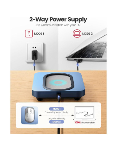 Mover de Ratón Vaydeer Ampliado con Pantalla LED y Botones