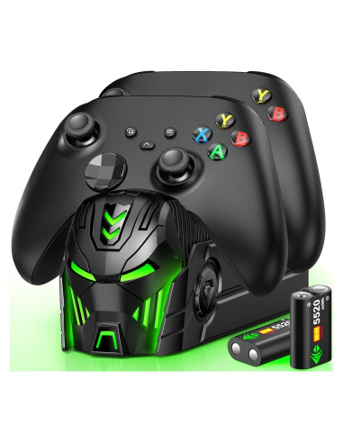 Estación de Carga DINOSTRIKE para 2 Controladores Xbox