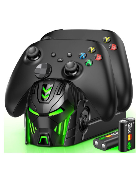 Estación de Carga DINOSTRIKE para 2 Controladores Xbox