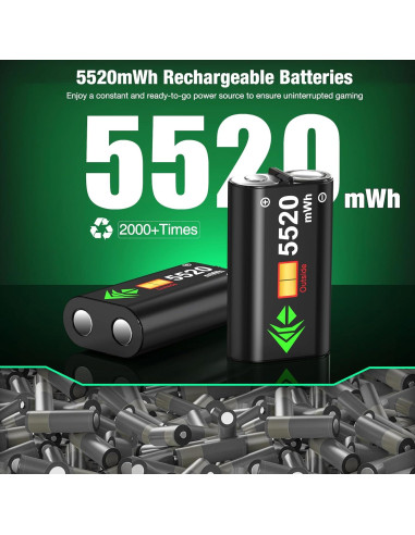 Estación de Carga DINOSTRIKE para 2 Controladores Xbox