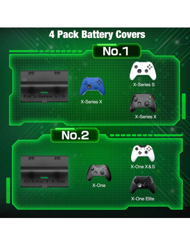 Estación de Carga DINOSTRIKE para 2 Controladores Xbox