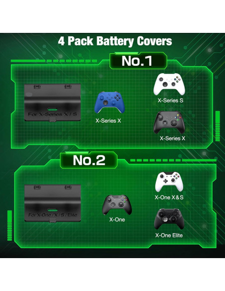 Estación de Carga DINOSTRIKE para 2 Controladores Xbox