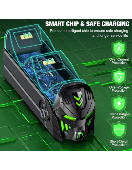 Estación de Carga DINOSTRIKE para 2 Controladores Xbox