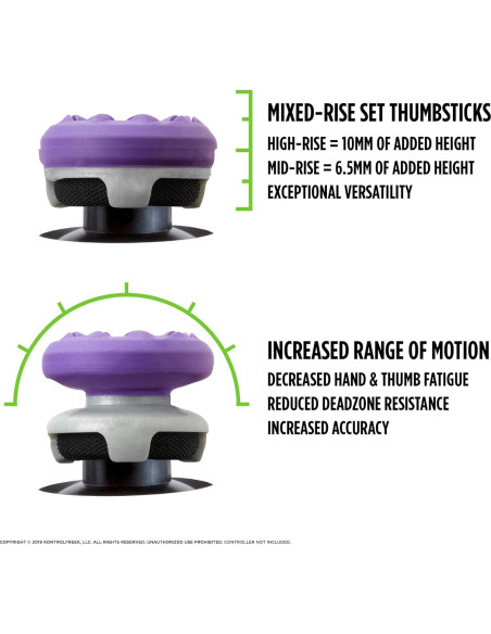 KontrolFreek FPS Freek Galaxia Púrpura para Xbox One y Series X