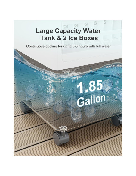 Acondicionador de Aire Portátil ZENGALEFLOW 3 Velocidades 7L