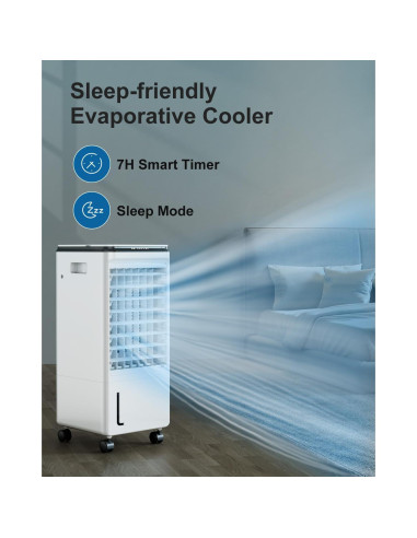 Acondicionador de Aire Portátil ZENGALEFLOW 3 Velocidades 7L