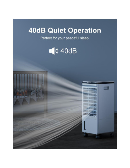 Acondicionador de Aire Portátil ZENGALEFLOW 3 Velocidades 7L