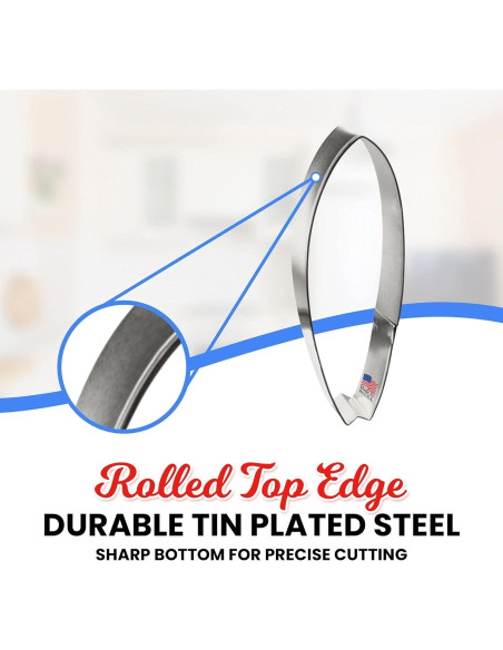 Cortador de Galletas Tabla de Surf Foose B1723 12.1 cm Plata Cortador de Galletas Tabla de Surf Foose B1723 12.1 cm Plata