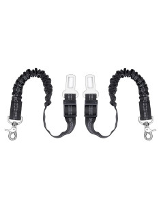 Cinturón de Seguridad para Perros Ortarco Ajustable Negro