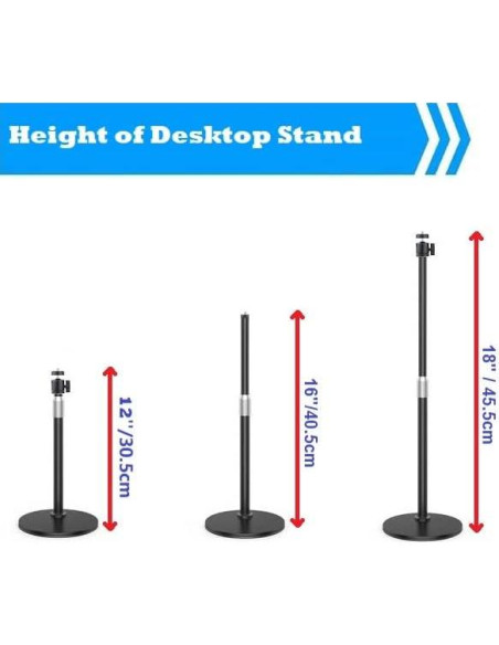 Soporte de Webcam Tripode Ajustable AceTaken 24-45.5cm