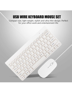 Teclado y Ratón GOWENIC Ultra Delgado USB con Teclado Numérico 2