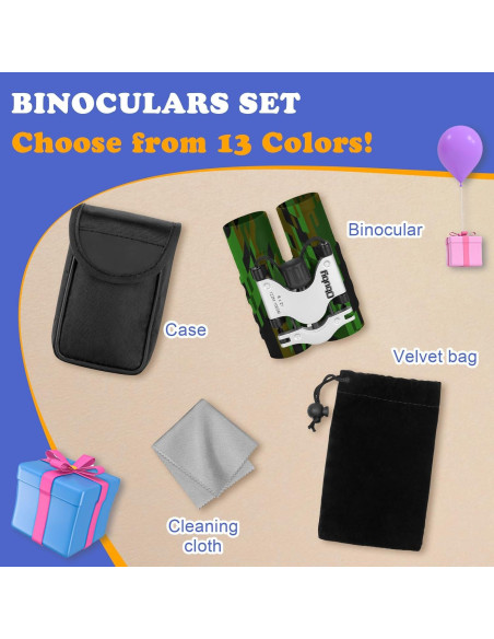 Binoculares Obuby 8x21 para Niños Compactos y Seguros