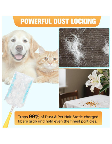 Recargas Duster 50PCS Jenoudar Azul para Swiffer