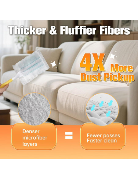 Recargas Duster 50PCS Jenoudar Azul para Swiffer