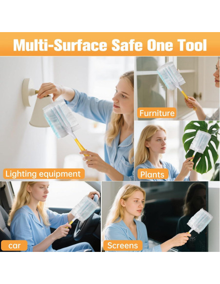 Recargas Duster 50PCS Jenoudar Azul para Swiffer