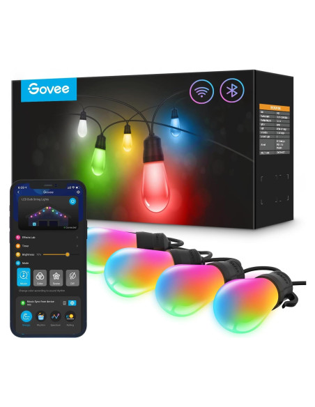 Luces de Cadena Inteligentes Govee H7021 29.26m RGBIC IP65