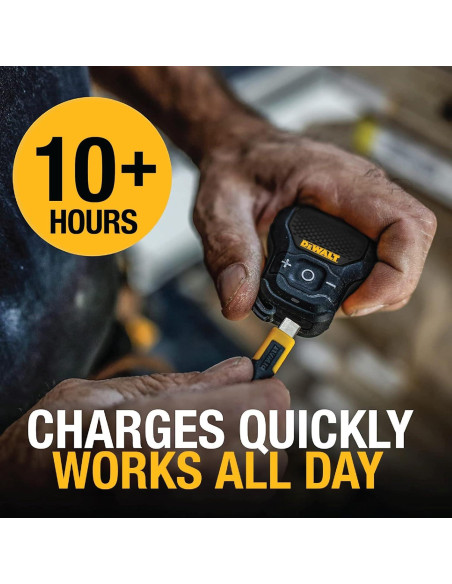 Altavoz Bluetooth DEWALT Portátil Resistente al Agua Negro