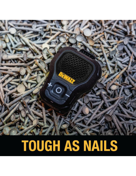 Altavoz Bluetooth DEWALT Portátil Resistente al Agua Negro