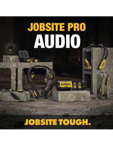 Altavoz Bluetooth DEWALT Portátil Resistente al Agua Negro