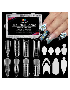 Kit de Moldes de Uñas Duales EBANKU 288PCS Reutilizables
