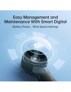 Ventilador de Mano JISULIFE Life4 5000mAh 5 Velocidades 2