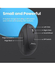 Ratón Vertical Inalámbrico Perixx PERIMICE-719 para Diestros 2