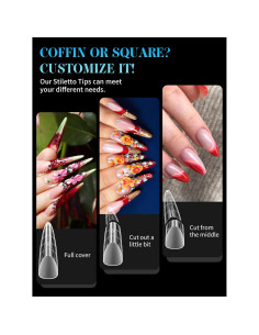 Kit de Moldes de Uñas Duales EBANKU 288PCS Reutilizables 2