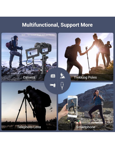 Trípode para cámara SmallRig 15551 2 en 1 71" Aluminio