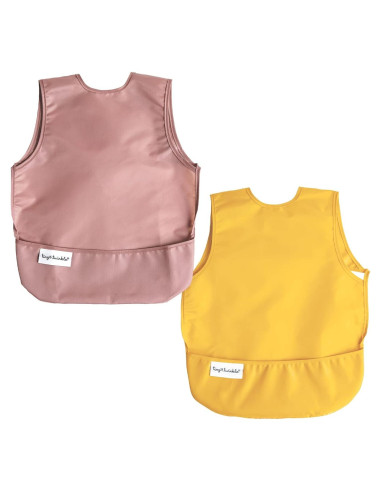 Baberos Impermeables Tiny Twinkle - 2 Unidades para Bebés 6-24 Meses
