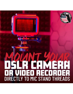 Adaptador de Soporte de Micrófono Gator Frameworks GFW-MIC-CAMERA-MT 2