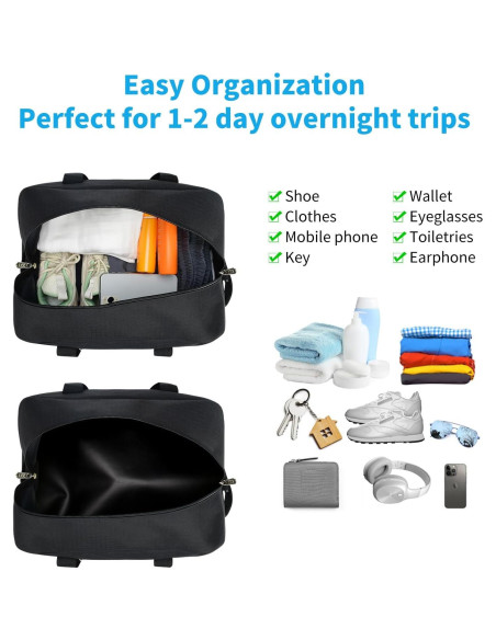 Bolsa de Gimnasio Pequeña Apenze 35.56x20.32x20.32cm Negra