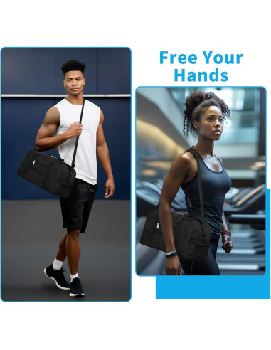 Bolsa de Gimnasio Pequeña Apenze 35.56x20.32x20.32cm Negra