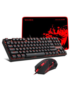 Teclado Mecánico Redragon K552-BA + Ratón y Alfombrilla