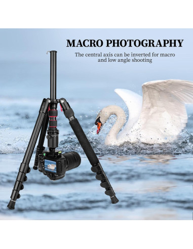 Trípode Profesional Victiv 206 cm Aluminio Compacto para Cámara