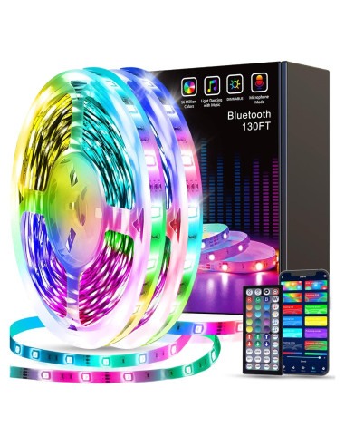 Tira LED Tenmiro 20m RGB Control App Sincronización Música