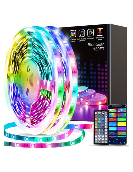 Tira LED Tenmiro 20m RGB Control App Sincronización Música