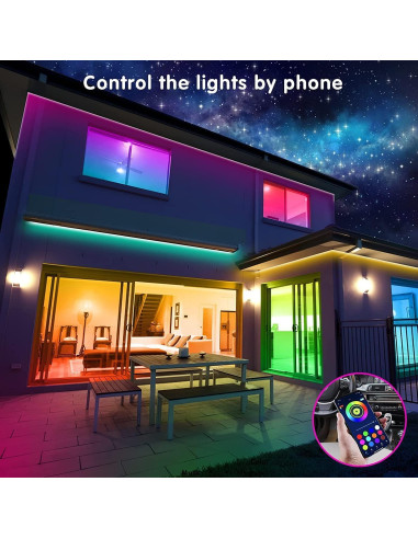 Tira LED Tenmiro 20m RGB Control App Sincronización Música