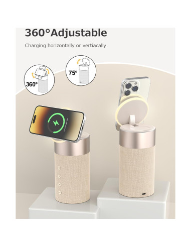 Altavoz Bluetooth COLSUR S02 con Cargador Inalámbrico 2 en 1