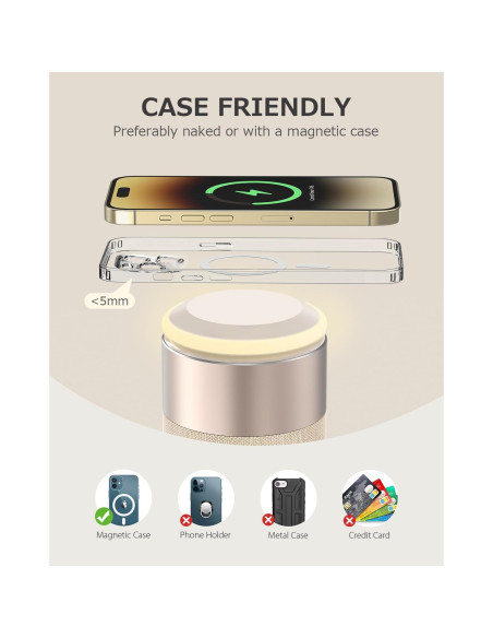 Altavoz Bluetooth COLSUR S02 con Cargador Inalámbrico 2 en 1 Altavoz Bluetooth COLSUR S02 con Cargador Inalámbrico 2 en 1