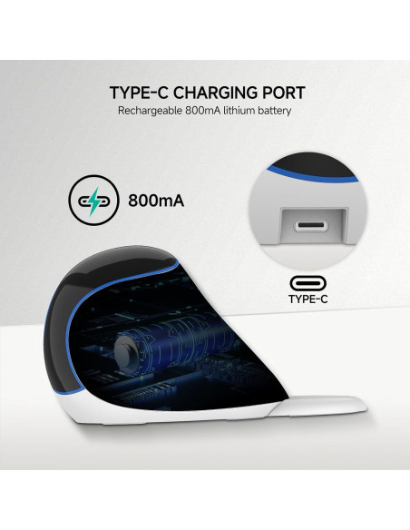 Ratón Ergonómico Vertical Inalámbrico J-Tech Digital V638W - Recargable, DPI 3200 Ratón Ergonómico Vertical Inalámbrico J-Tech Digital V638W - Recargable, DPI 3200