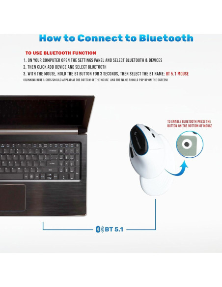 Ratón Ergonómico Vertical Inalámbrico J-Tech Digital V638W - Recargable, DPI 3200 Ratón Ergonómico Vertical Inalámbrico J-Tech Digital V638W - Recargable, DPI 3200
