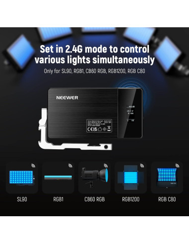 Luz de Video LED RGB NEEWER SL90 2500-10000K 4300mAh