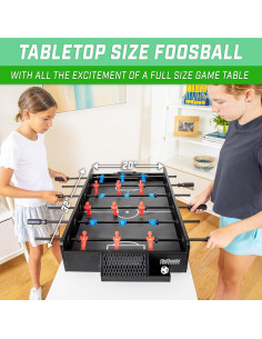 Futbolín de Mesa GoSports 81 cm Negro para 2-4 Jugadores 2
