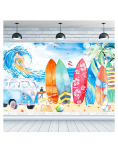 Decoración de fondo de surf vintage 180x110 cm Cooper Life
