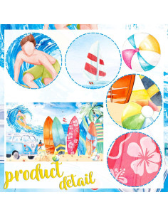 Decoración de fondo de surf vintage 180x110 cm Cooper Life 2