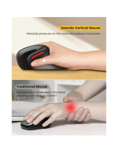 Ratón Vertical Ergonómico seenda Bluetooth + USB Multi Dispositivo 2
