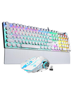 Combo Teclado Mecánico AULA F2088 y Ratón Inalámbrico SC100