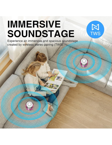 Altavoces Bluetooth Megatek AuraStage 2 - Estéreo TWS 12h