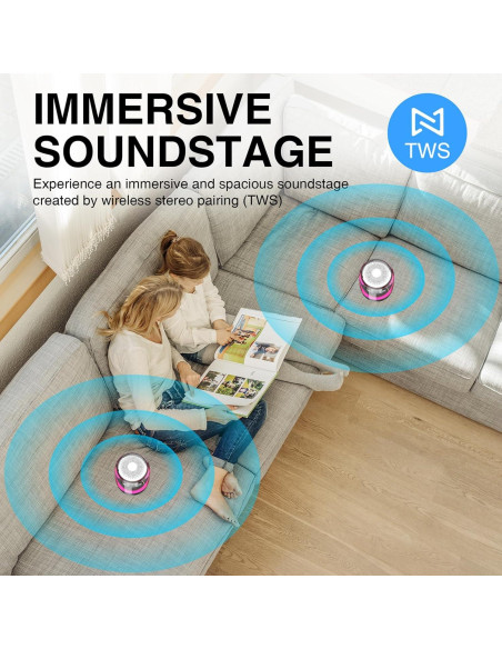 Altavoces Bluetooth Megatek AuraStage 2 - Estéreo TWS 12h