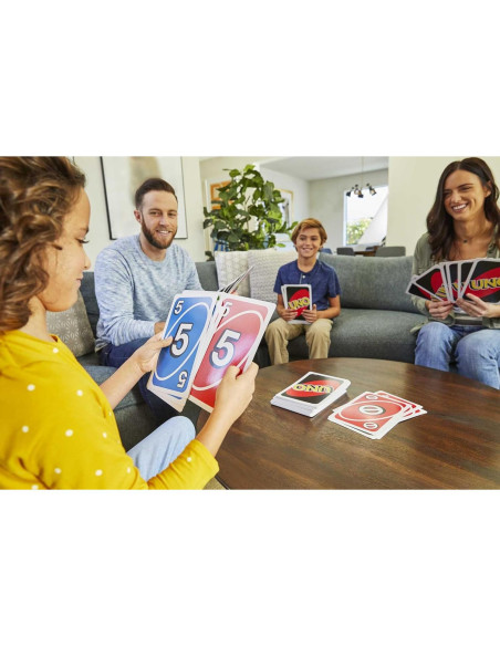 Juego de Cartas Gigante UNO Mattel para 2 a 10 Jugadores